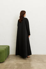 Load image into Gallery viewer, Zip 'n' Chic Crepe Abaya (Black)