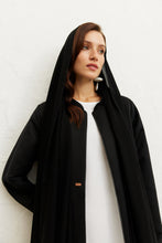 Load image into Gallery viewer, Zip 'n' Chic Crepe Abaya (Black)
