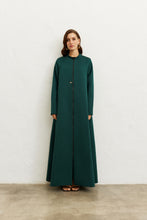 Load image into Gallery viewer, Zip 'n' Chic Crepe Abaya (Dark Green)