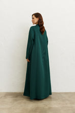 Load image into Gallery viewer, Zip 'n' Chic Crepe Abaya (Dark Green)